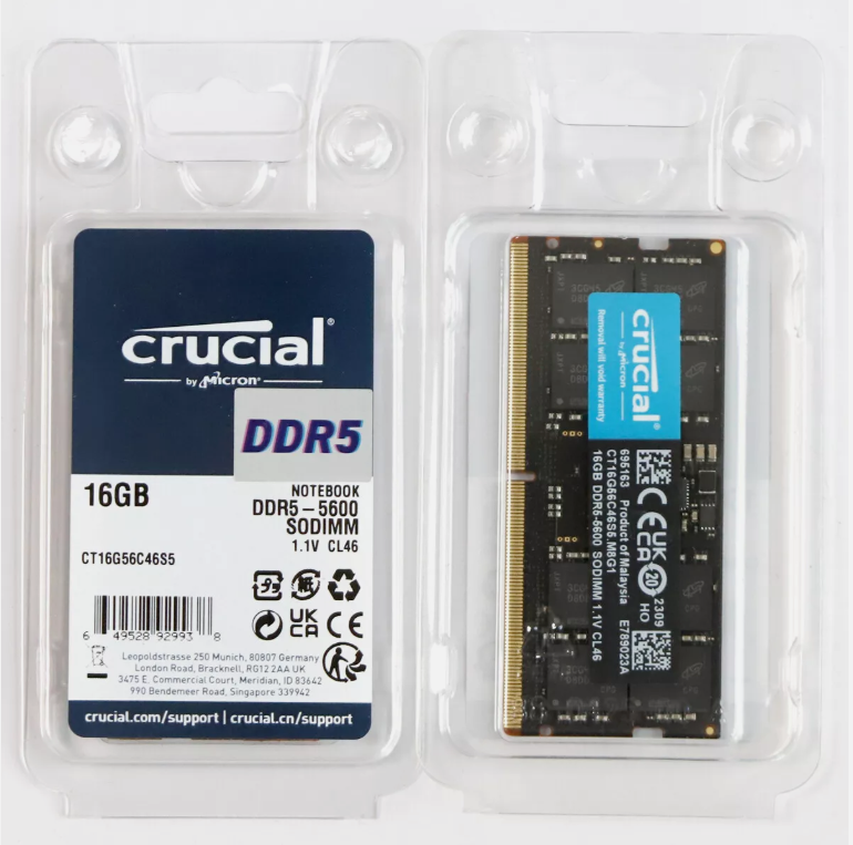 Crucial 16GB 262-Pin DDR5