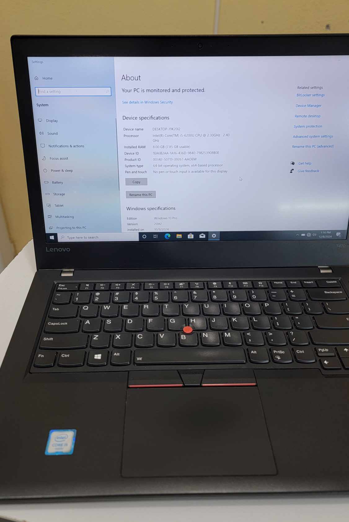 Lenovo Thinkpad T470